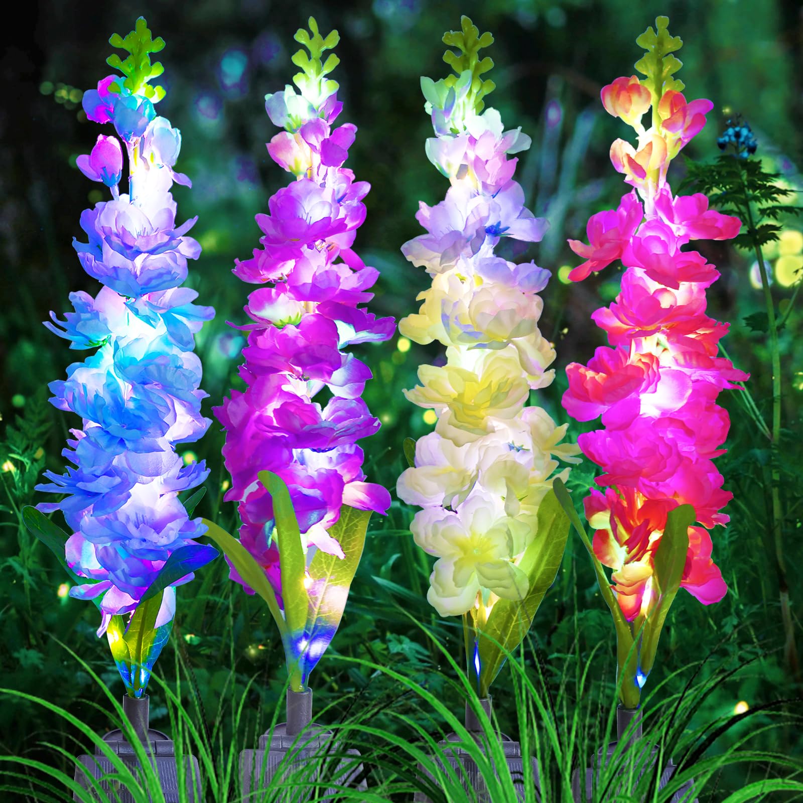 Flower Photography Led Lighting Pack - أضواء حديقة تعمل بالطاقة الشمسية، أضواء