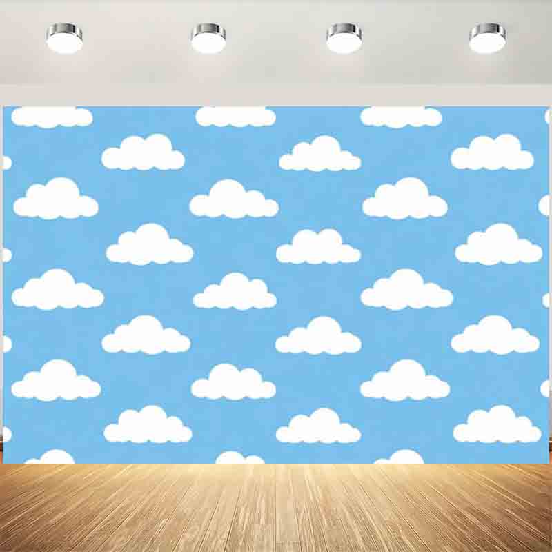 Photography Lighting Background - خلفية تصوير كرتونية بسيطة بسماء زرقاء