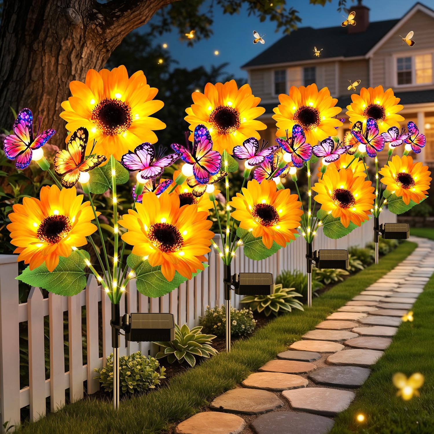 Flower Photography Led Lighting Pack - أضواء حديقة شمسية للديكور الخارجي، مجموعة