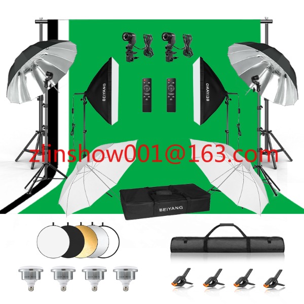 Photography Lighting Kit With Backdrop - معدات استوديو الصور 2.6*3 م/2*3 م