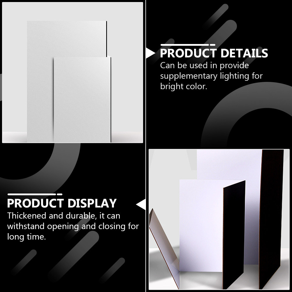 Photography Lighting Board - لوح عاكس قابل للطي باللونين الأسود