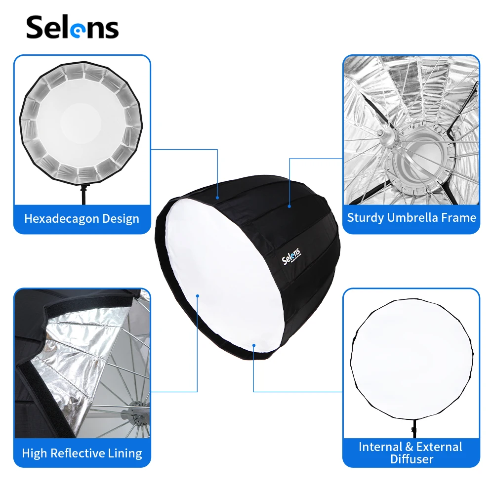 Selens 70/90/120 سنتيمتر مظلة  - مراجعة Parabolic Umbrella Deep وسعره