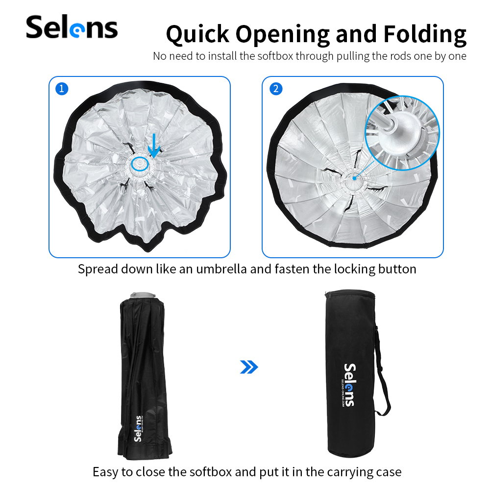 Selens 70/90/120 سنتيمتر مظلة  - مراجعة Parabolic Umbrella Deep وسعره