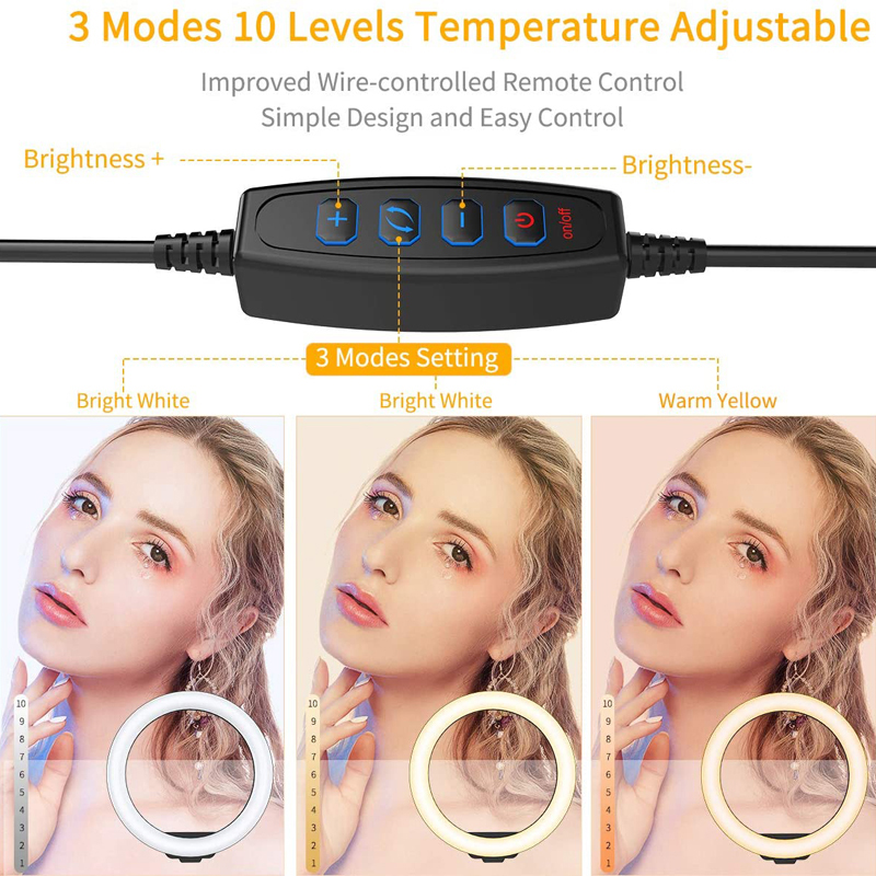 مصباح حلقي LED للتصوير الذاتي  - مراجعة Photography Lighting Continuous وسعره