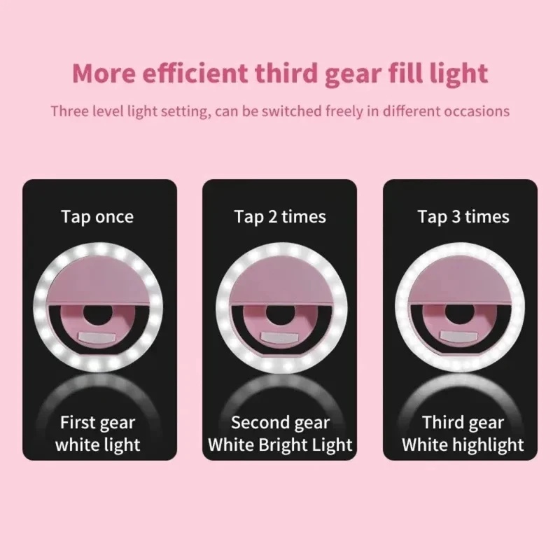 1-4 قطع إضاءة حلقية LED للسيلف - مراجعة Photography Lighting Continuous وسعره