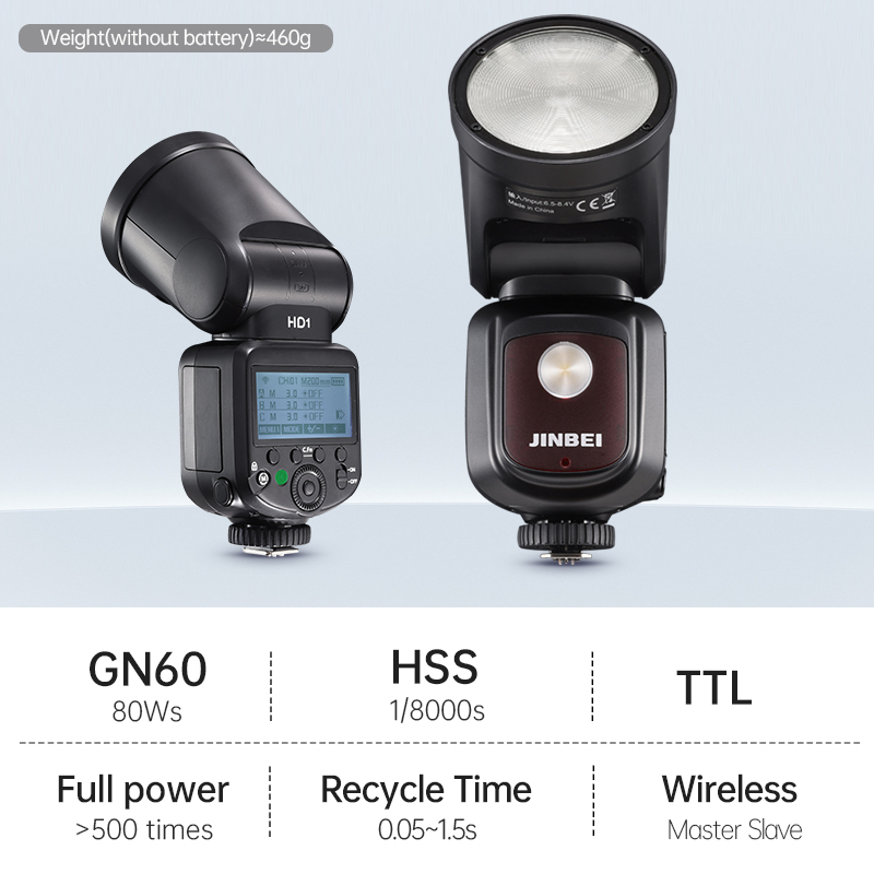 طقم إضاءة فلاش كاميرا JINBEI H - مراجعة Photography Lighting Flash وسعره