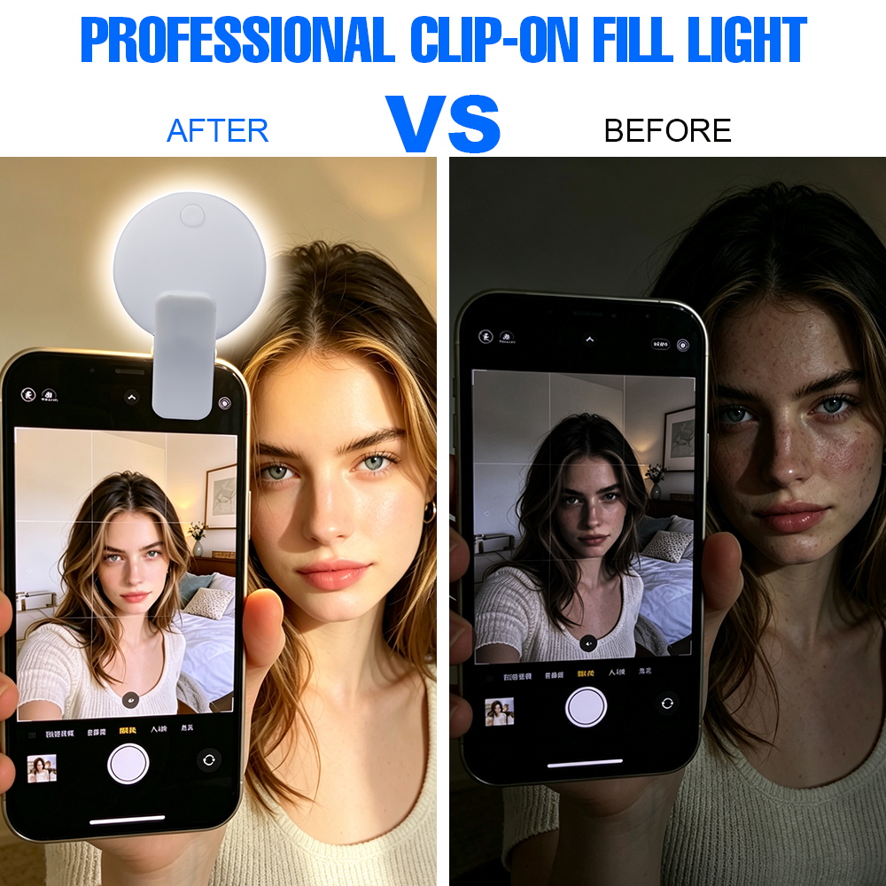 ضوء سيلفي محمول قابل للتثبيت ب - مراجعة Makeup Photography Lighting وسعره