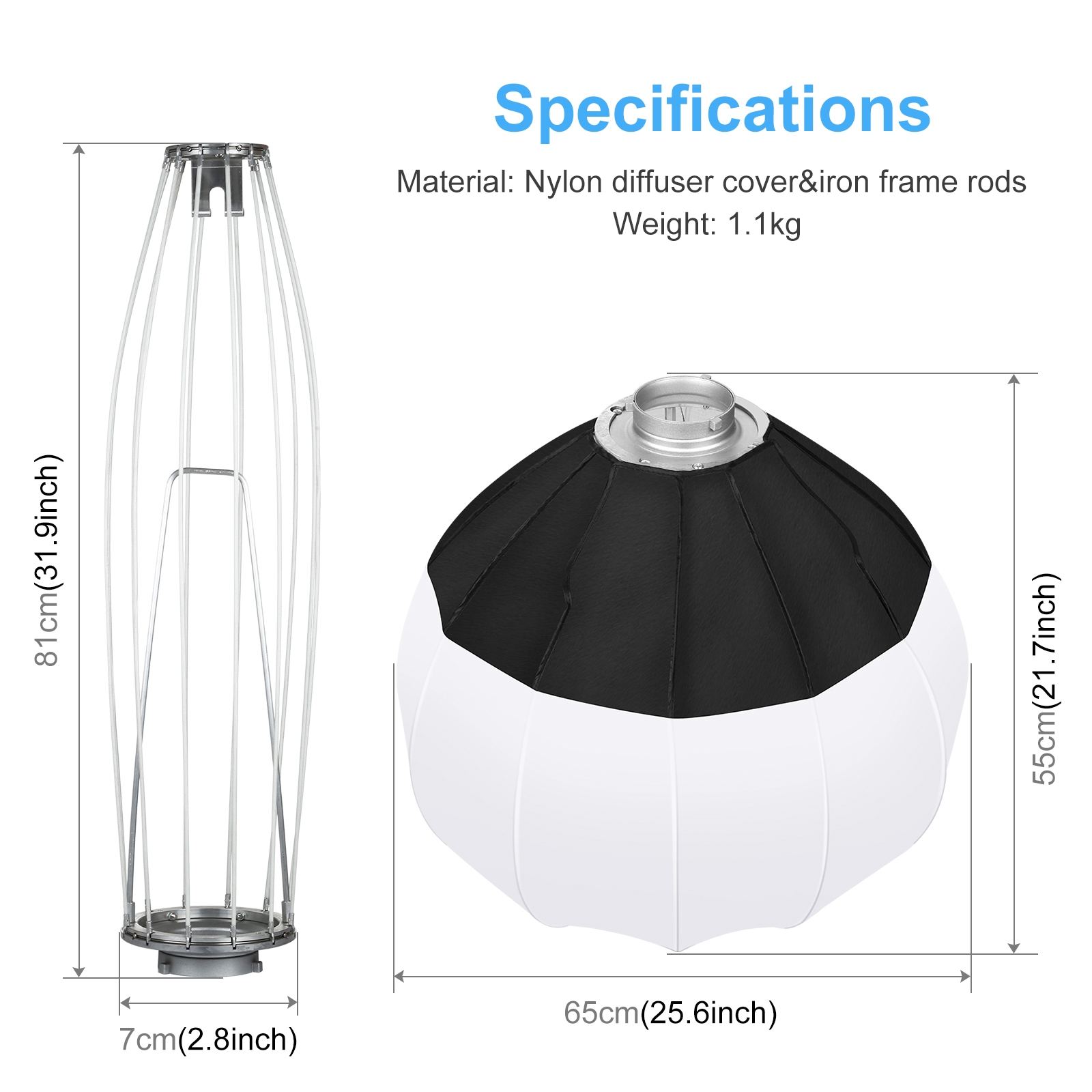 مصباح فلاش كروي قابل للطي Pulu - مراجعة Photography Lighting Flash وسعره