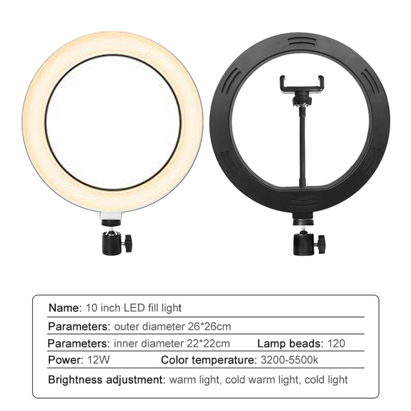 حلقة ضوء دائرية Led للتصوير ال - مراجعة Makeup Photography Lighting وسعره