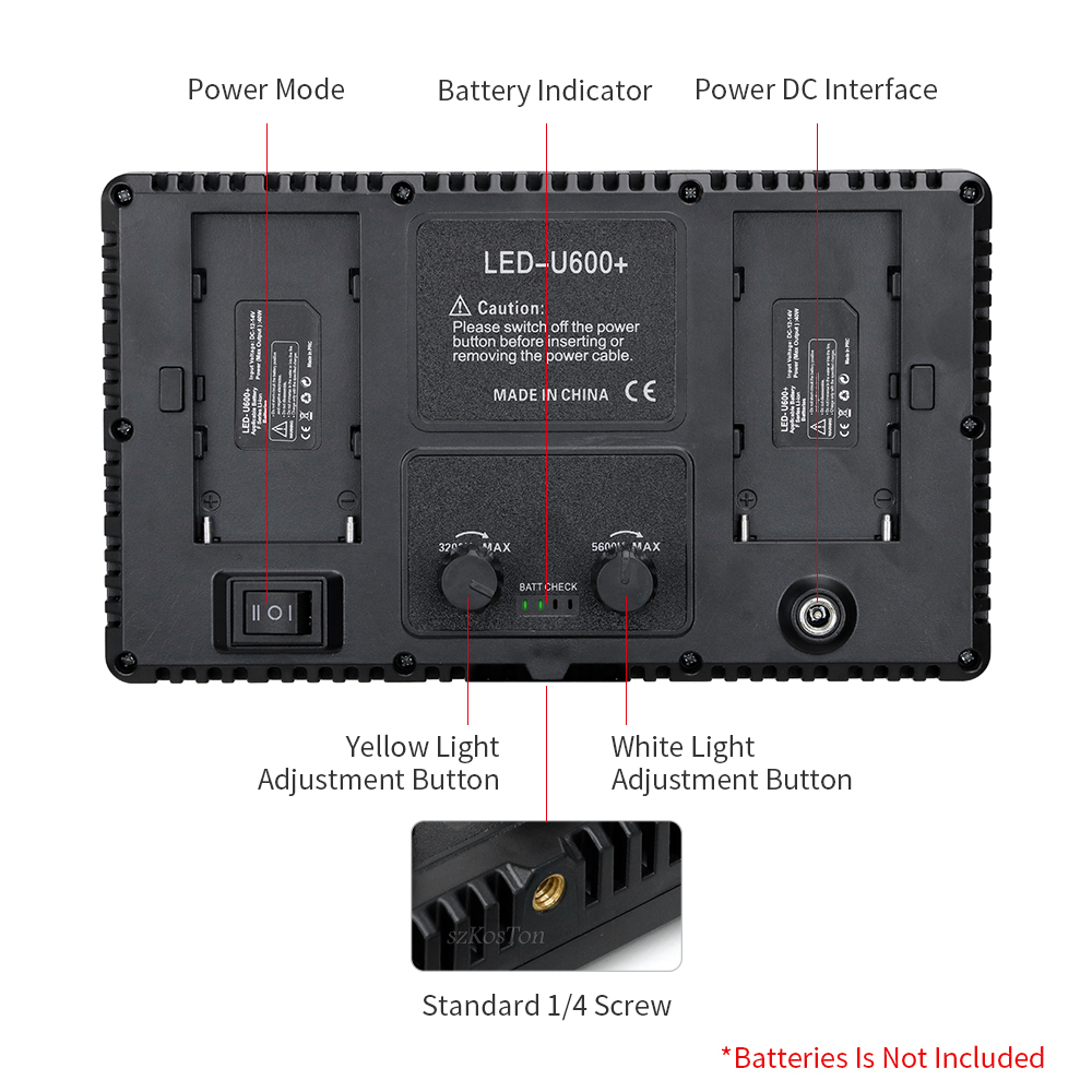 ضوء استوديو صور LED محمول U800 - مراجعة Photography Lighting Board وسعره