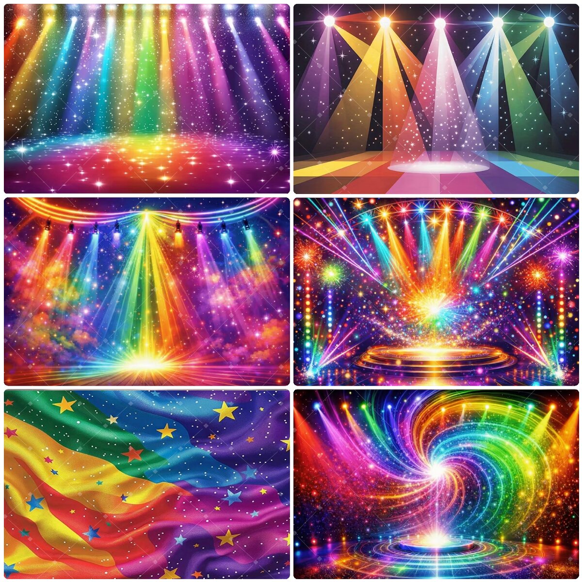 خلفية إضاءة مسرحية ملونة بألوا - مراجعة Photography Lighting Background وسعره