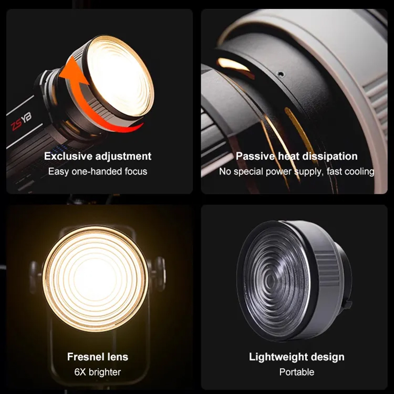 عدسة فريسنل قابلة للتعديل من 1 - مراجعة Photography Lighting Background وسعره