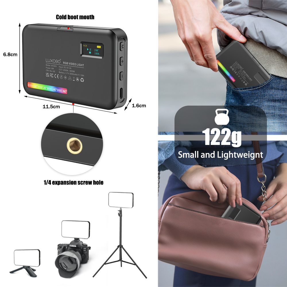 LUXCEO V10 PRO الفيديو الضوئي  - مراجعة Photography Lighting Board وسعره