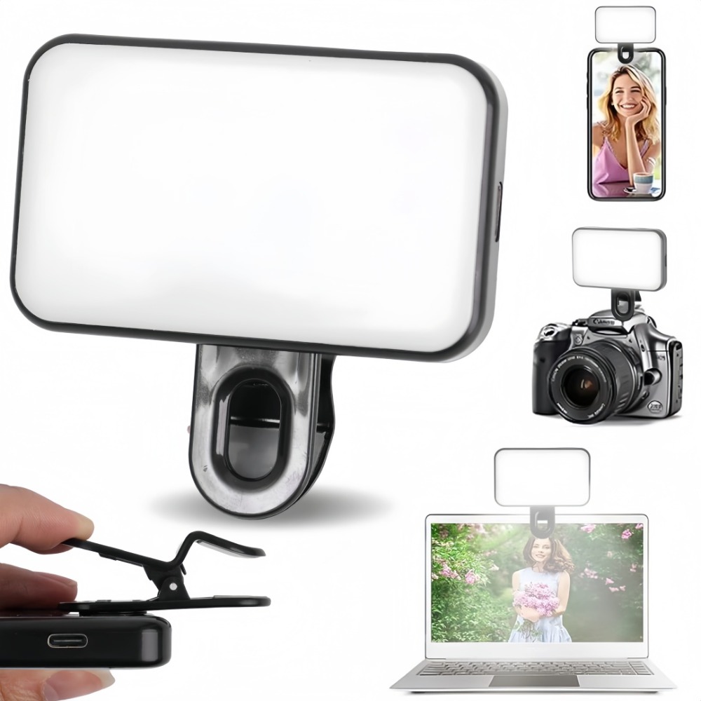 مصباح سيلفي محمول قابل للتعديل - مراجعة Makeup Photography Lighting وسعره