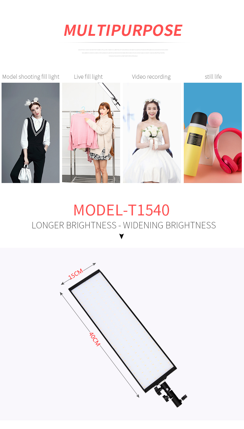 40 سنتيمتر 72 واط 3200 كيلو-55 - مراجعة Photography Lighting Board وسعره