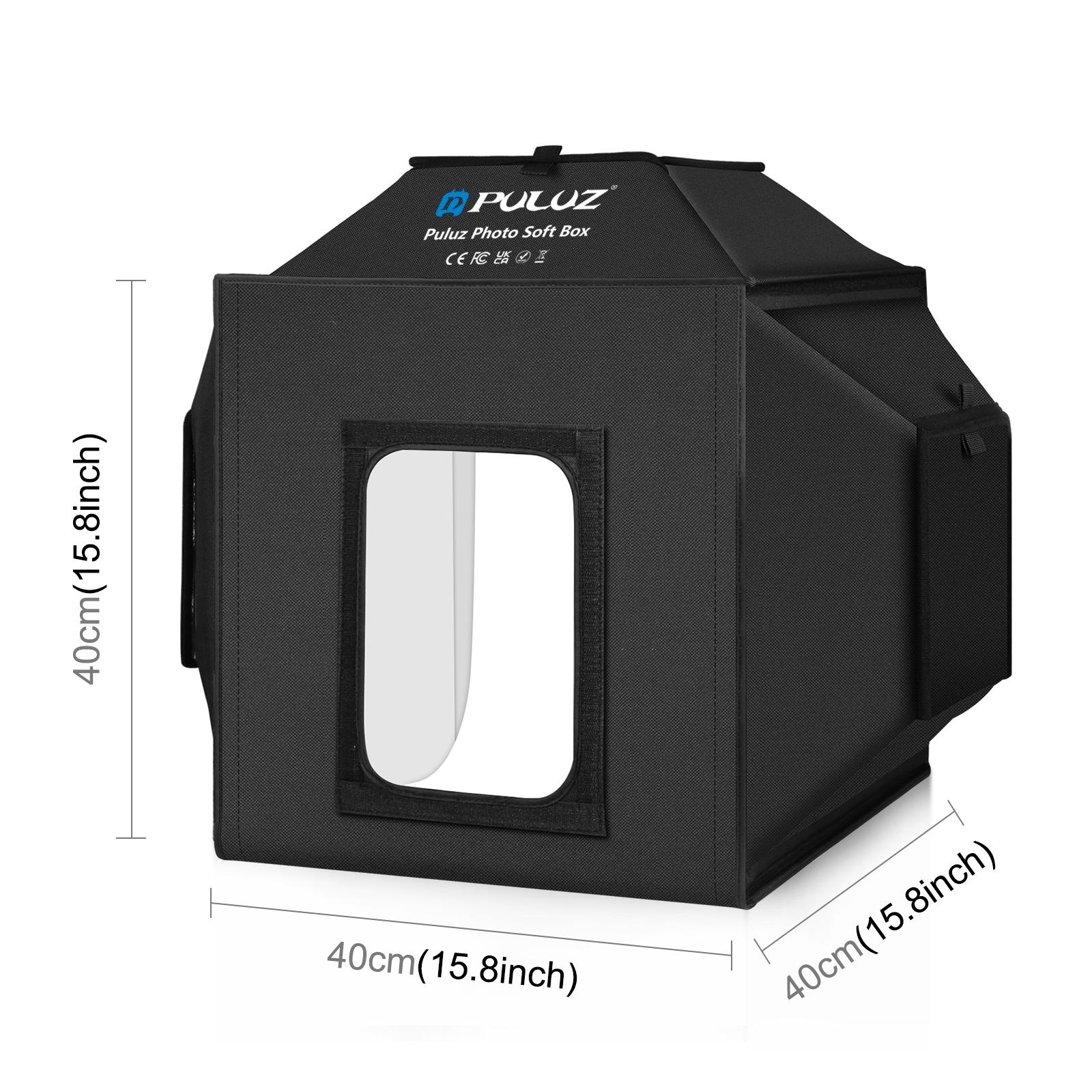 PULUZ 40 سنتيمتر للطي 72 واط 5 - مراجعة Photography Lighting Kit With Backdrop وسعره