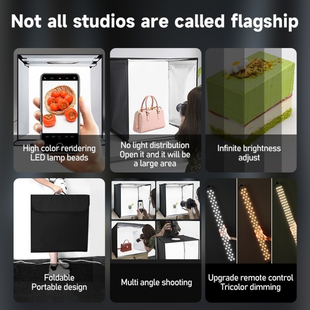 45/65 سنتيمتر LED صندوق إضاءة  - مراجعة Photography Lighting Board وسعره