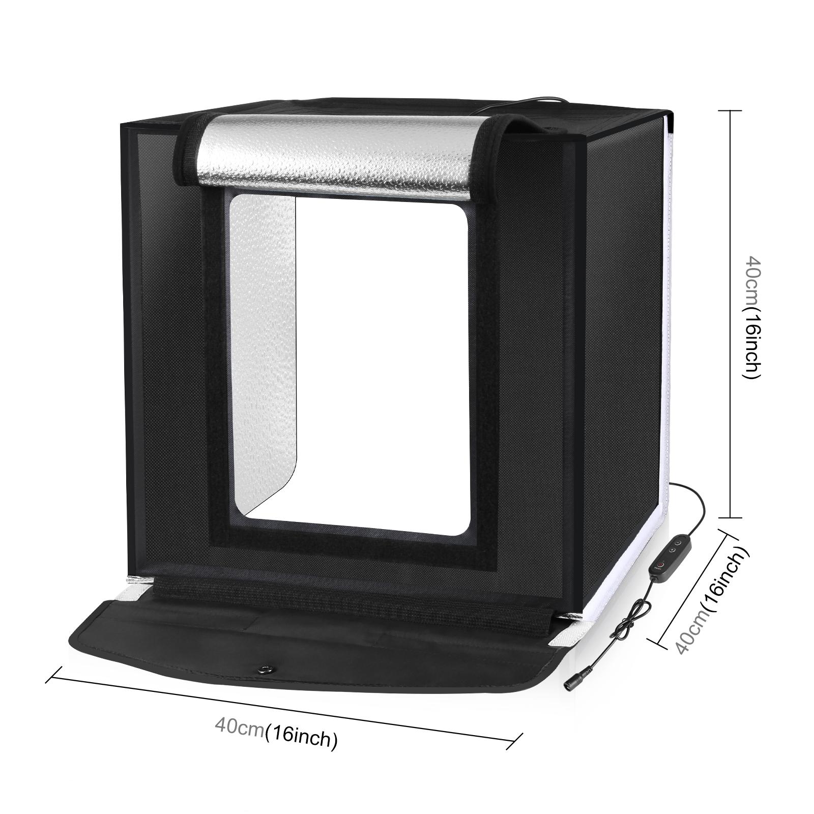 PULUZ 40 سنتيمتر استوديو الصور - مراجعة Photography Lighting Kit With Backdrop وسعره