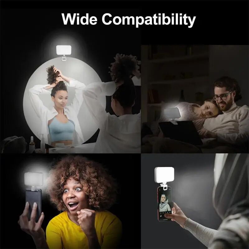ضوء سيلفي LED محمول للآيفون وا - مراجعة Photography Lighting Flash وسعره
