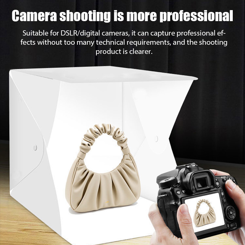 صندوق الضوء صندوق إضاءة صغير ا - مراجعة Photography Lighting Kit With Backdrop وسعره