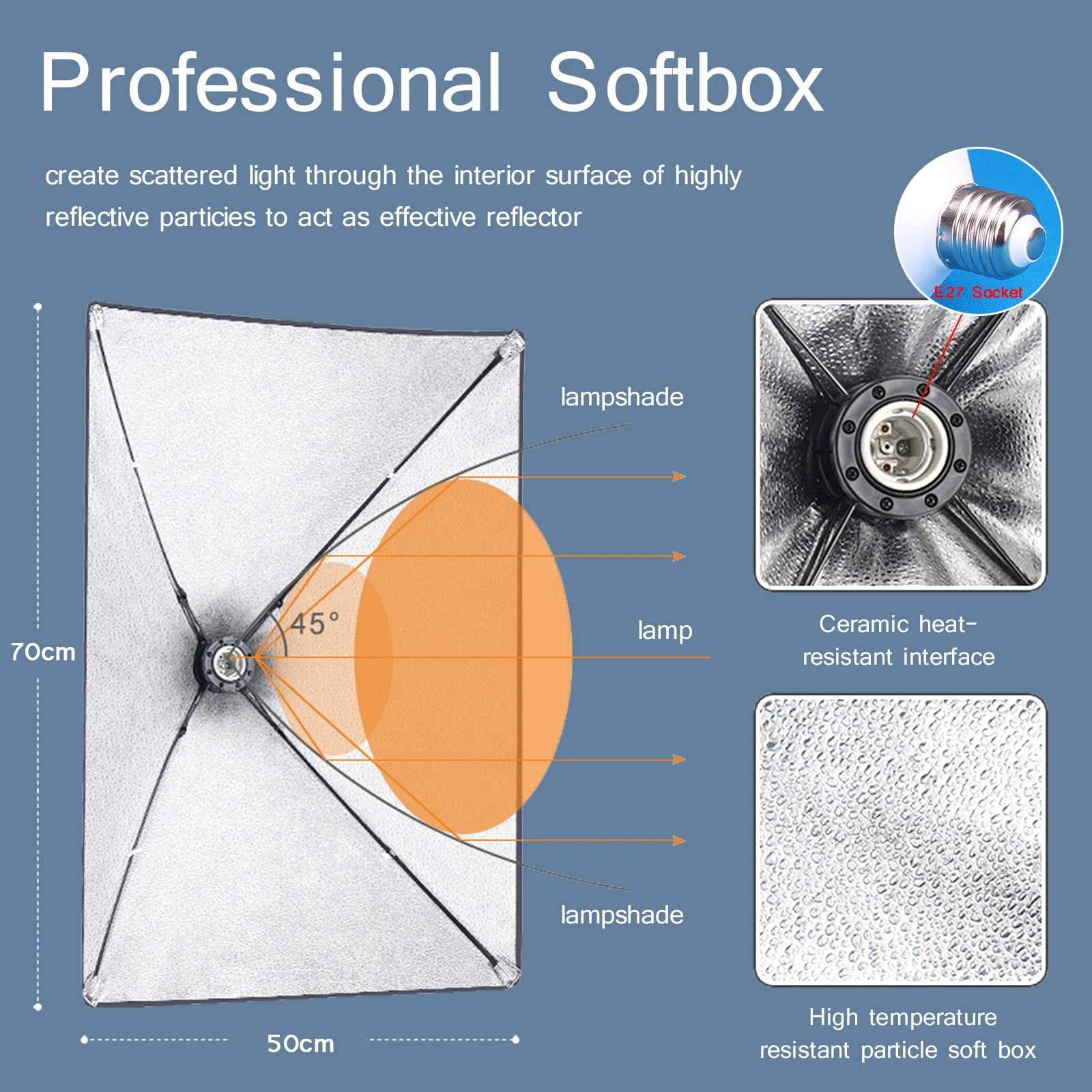 صندوق إضاءة Softbox احترافي لل - مراجعة Photography Lighting Continuous وسعره