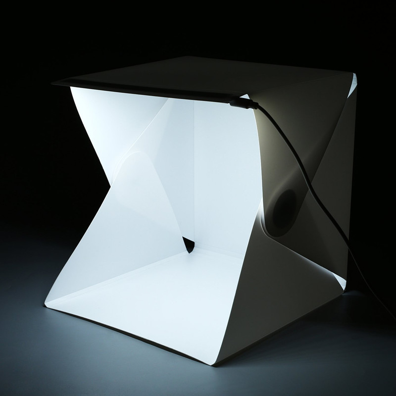 صندوق استوديو تصوير محمول صغير - مراجعة Photography Lighting Kit With Backdrop وسعره