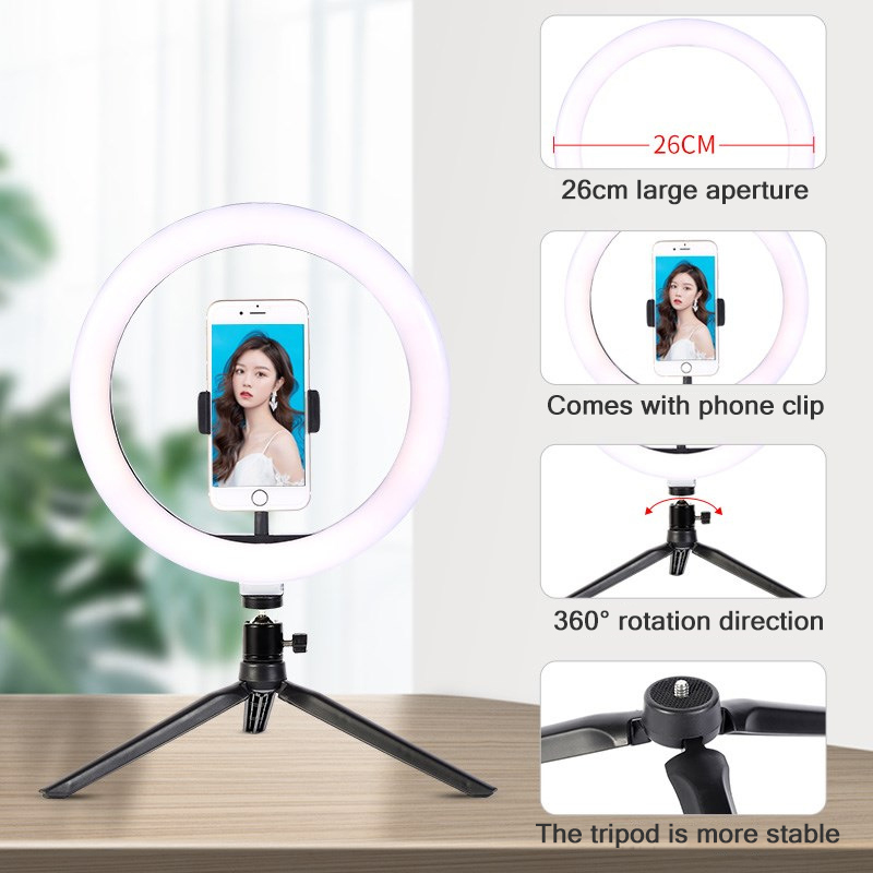 26 سنتيمتر 10 بوصة Led حلقة Se - مراجعة Makeup Photography Lighting وسعره
