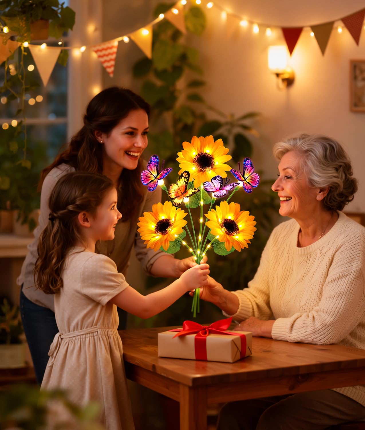 أضواء حديقة شمسية للديكور الخا - مراجعة Flower Photography Led Lighting Pack وسعره