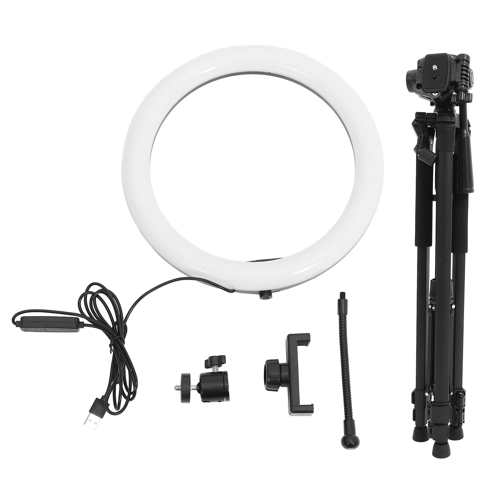 مصباح حلقي LED قابل للتعتيم وا - مراجعة Makeup Photography Lighting وسعره