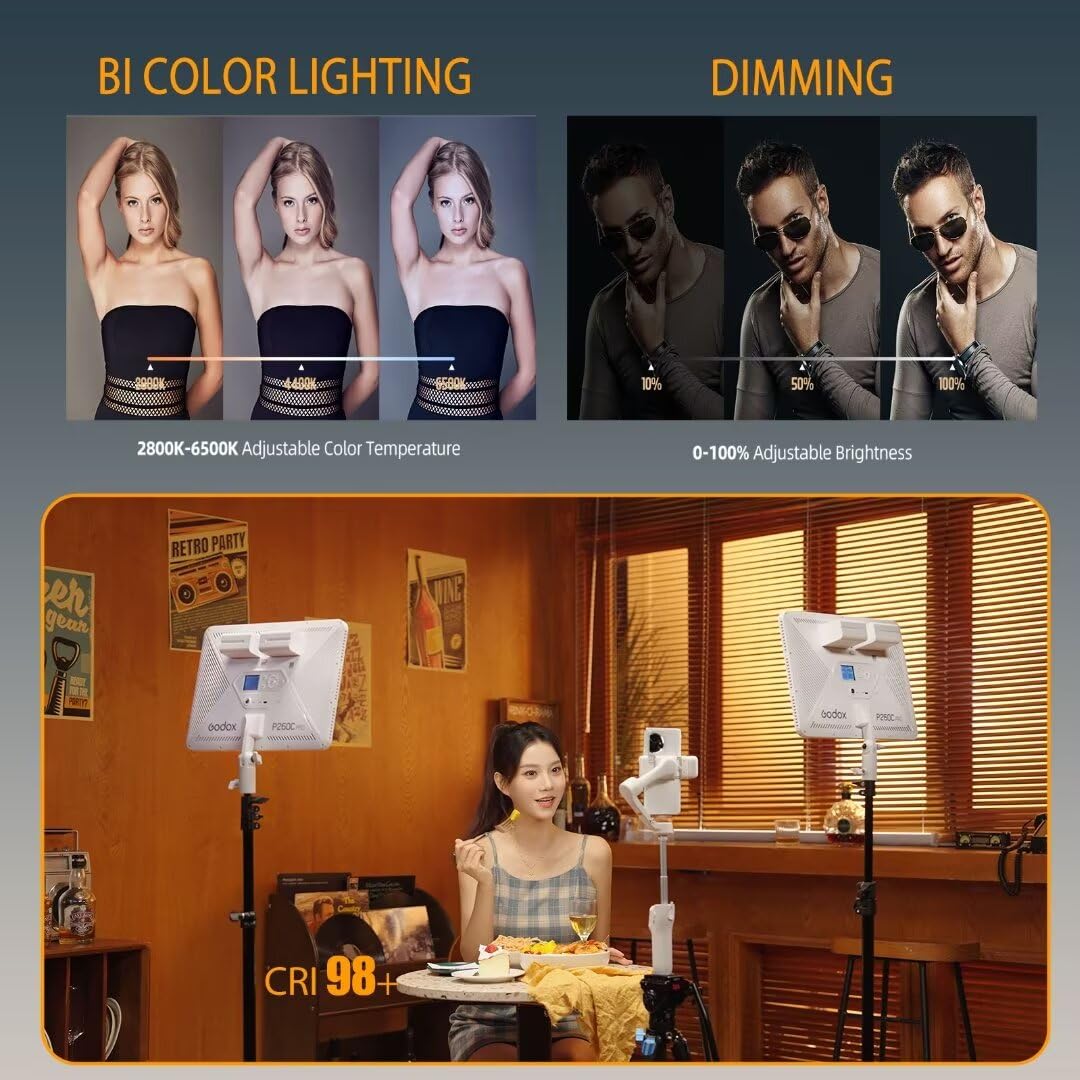 Godox P260C Pro LED لوحة إضاءة - مراجعة Photography Lighting Board وسعره