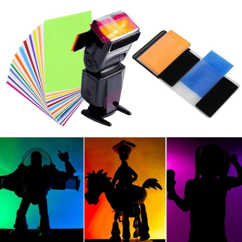 طقم فلاتر إضاءة للكاميرا بـ 12 - مراجعة Photography Lighting Flash وسعره