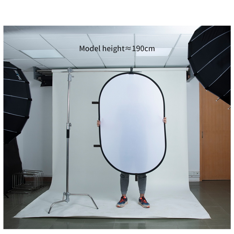 100X150CM طوي البيضاوي عاكس لي - مراجعة Photography Lighting Board وسعره