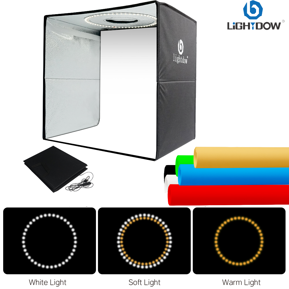 Lightdow Photo Studio Light Bo - مراجعة Photography Lighting Kit With Backdrop وسعره