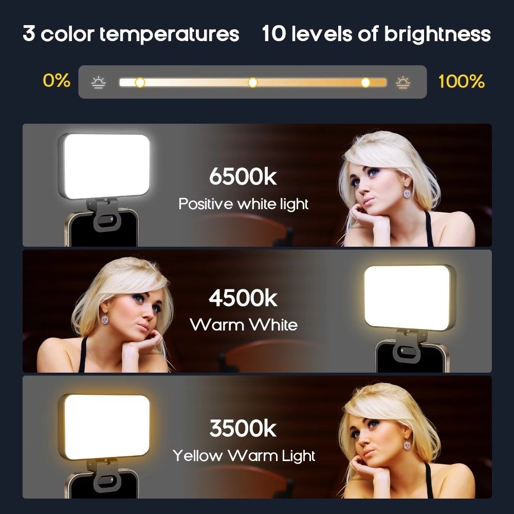 ضوء سيلفي LED بسعة 800/1000 مل - مراجعة Photography Lighting Flash وسعره