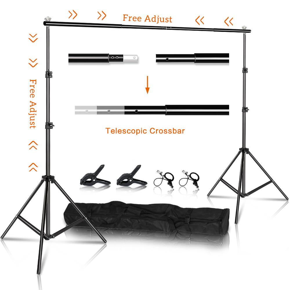 خلفيات استوديو التصوير الفوتوغ - مراجعة Photography Lighting Kit With Backdrop وسعره